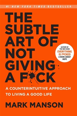 Subtle art of not giving a f*ck by Mark Manson te koop op hetbookcafe.nl